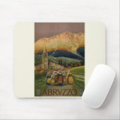 Abruzzo Italien Vintage Poster Mousepad (Mit Mouse)