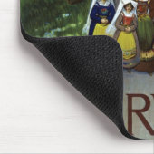 Abruzzo Italien Vintage Reiseplaner mit Wirkung fü Mousepad (Ecke)