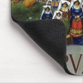 Abruzzo Italien Vintage Reiseplaner mit Wirkung fü Mousepad (Ecke)