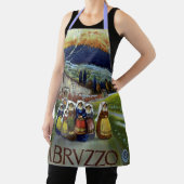 Abruzzo Italien Vintage Reiseplaner mit Wirkung fü Schürze (InSitu)