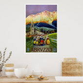 "Abruzzo, Italien" Vintage Travel Poster (Küche)