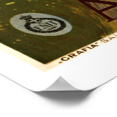 Abruzzo Italien Vintage Travel Poster (Ecke)