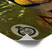 Abruzzo Italien Vintage Travel Poster (Ecke)