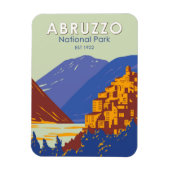 Abruzzo Nationalpark Italien Reisen Vintag Magnet (Vertikal)