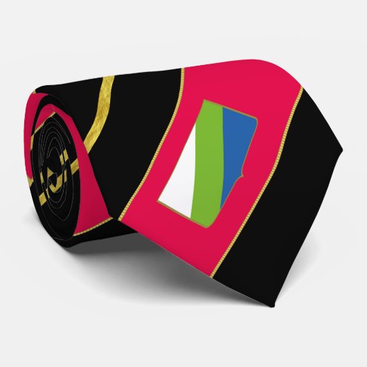 Abruzzo-Streifenflagge Krawatte (Gerollt)