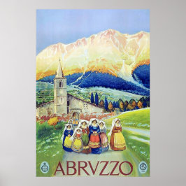 Abruzzo ~ Vintage italienische Reise. Poster