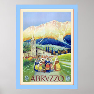 Abruzzo ~ Vintage italienische Reise Poster