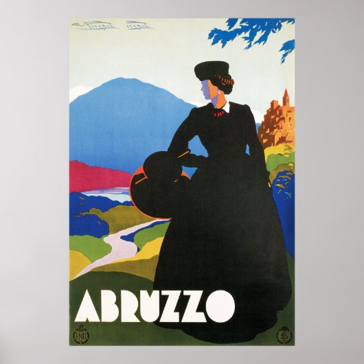 Abruzzo Vintage Travel Poster (Vorne)