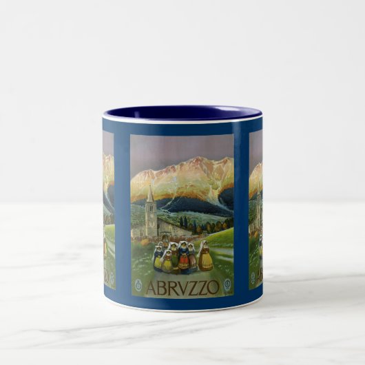 Abruzzo Zweifarbige Tasse (Mittel)