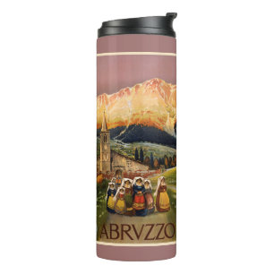 Abrvzzo Italien Vintage-Reisebecher Thermosbecher