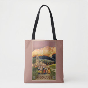 Abrvzzo Italien Vintage-Reisegepäck Tasche