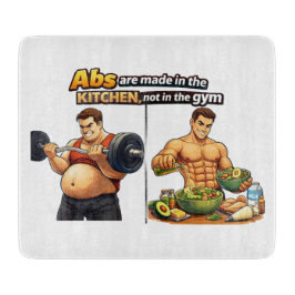Abs Are Made in the Kitchen Chopping Board Schneidebrett