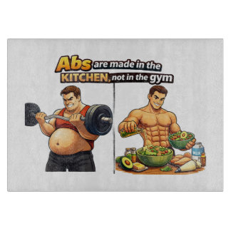 Abs Are Made in the Kitchen Chopping Board Schneidebrett