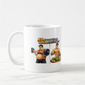Abs Are Made in the Kitchen, Not in the Gym Mug Kaffeetasse (Links)