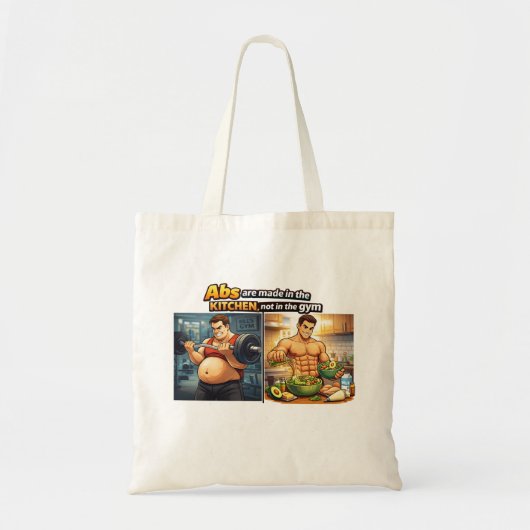 Abs Are Made in the Kitchen Tote Bag Tragetasche (Vorne)