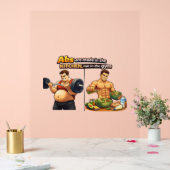 Abs Are Made in the Kitchen Wall Art Acrylschild (Hochzeit)