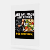 Abs Are Made in the Kitchen Wall Art Acrylschild (Winkel)