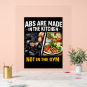 Abs Are Made in the Kitchen Wall Art Acrylschild (Hochzeit)