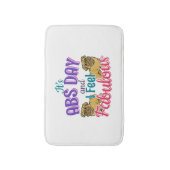 Abs Day Core Workout - Mops Dog Lover Badematte (Vorderseite Vertikal)