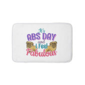 Abs Day Core Workout - Mops Dog Lover Badematte (Vorderseite)