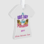 Abs Day Core Workout - Mops Dog Lover Ornament (Vorderseite)