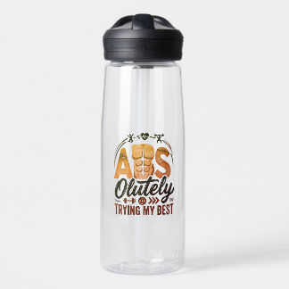 Abs-olut mein Bestes gebend Trinkflasche