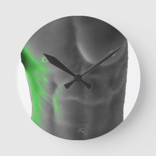 Abs Runde Wanduhr