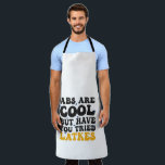 ABS sind Cool, aber haben Sie versucht Latkes Hanu Schürze<br><div class="desc">hanukkah, jüdisch, jew, menorah, dreidel, latkes, Geschenk, Geburtstag, Groovy, chanukah</div>