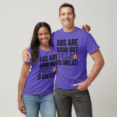 Abs sind gut, aber Pizza | Funny Quote T - Shirt (Unisex)
