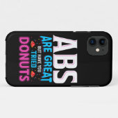Abs sind toll, aber haben Sie versucht Donuts? Case-Mate iPhone Hülle (Rückseite (Horizontal))