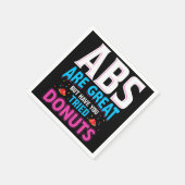 Abs sind toll, aber haben Sie versucht Donuts? Serviette (Ecke)