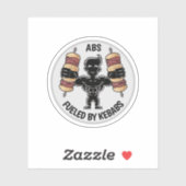 Abs. und Kebabs Aufkleber (Blatt)