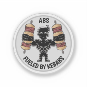 Abs. und Kebabs Aufkleber