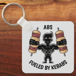 Abs. und Kebabs Schlüsselanhänger