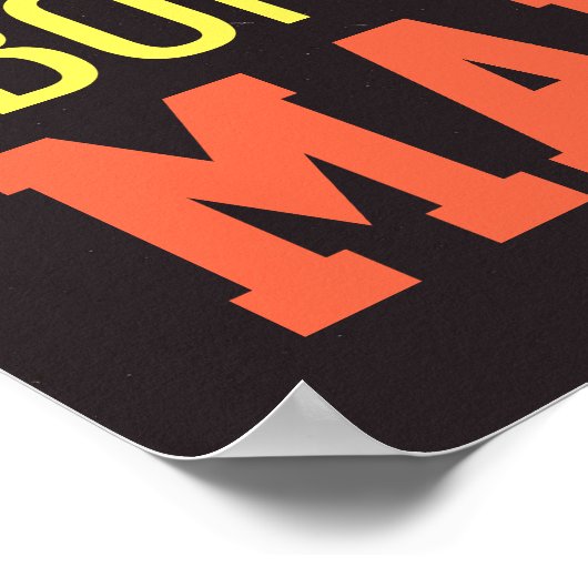 Abs Workout Motivierend Gym Poster (Ecke)