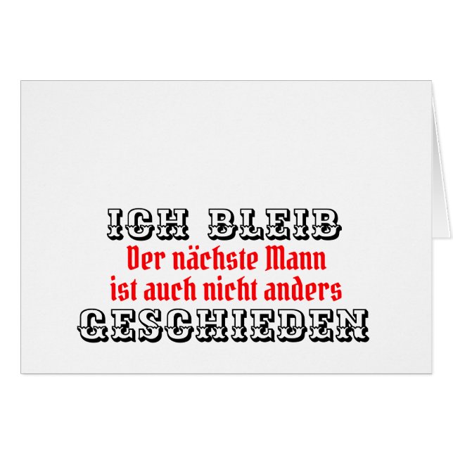 Absage an die Männerwelt (Vorderseite (Horizontal))