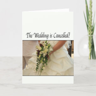 Absage der Hochzeitsanzeige Ankündigung