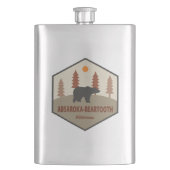 Absaroka - Bärenzahn Wilderness Bär Flachmann (Vorderseite)