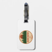 Absaroka - Barkzahnspiel Montana Wyoming Gepäckanhänger (Rückseite vertikal)