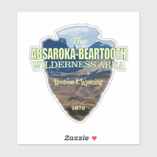 Absaroka-Bartzahnwilderness (Pfeilspitzen) Aufkleber