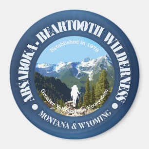 Absaroka-Bärzahnwilderheit Magnet