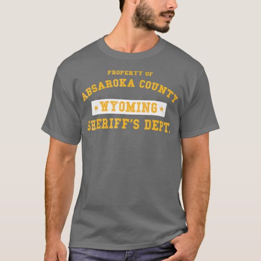 Absaroka Landkreis Sheriffs Department T-Shirt (Vorderseite)