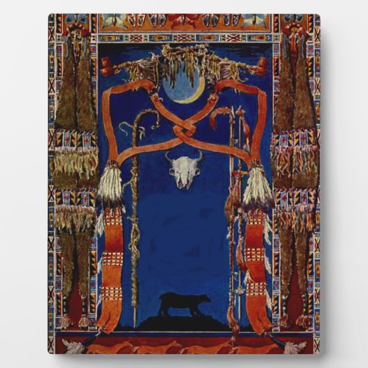 "Absaroka oder Apsarokee" Fotoplatte (Vorderseite)