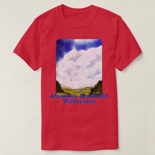 AbsarokaBearzahnspielbahn MontanaWyoming T-Shirt (Design vorne)