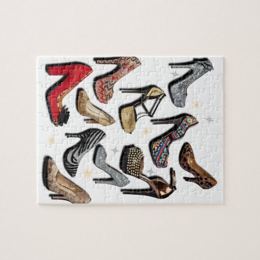 Absatz-Schuh-Collagen-Schein-Mode-Pumpen Puzzle (Horizontal)