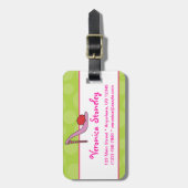 Absatz-Stilett-Schuh-Gepäckanhänger Gepäckanhänger (Vorderseite vertikal)