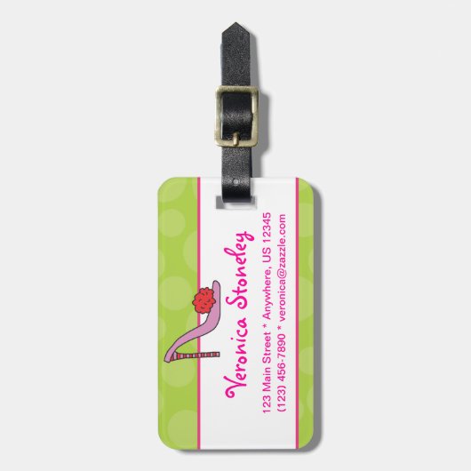 Absatz-Stilett-Schuh-Gepäckanhänger Gepäckanhänger (Vorderseite vertikal)