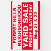 Absatzgarten für die kundenspezifische Nachbarscha Banner (Vertikal)