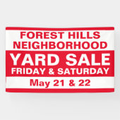 Absatzgarten für die kundenspezifische Nachbarscha Banner (Horizontal)