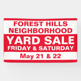 Absatzgarten für die kundenspezifische Nachbarscha Banner